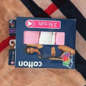 Fruit of the Loom ladies 3 pack hi-cut panty. Size: 8 XL.